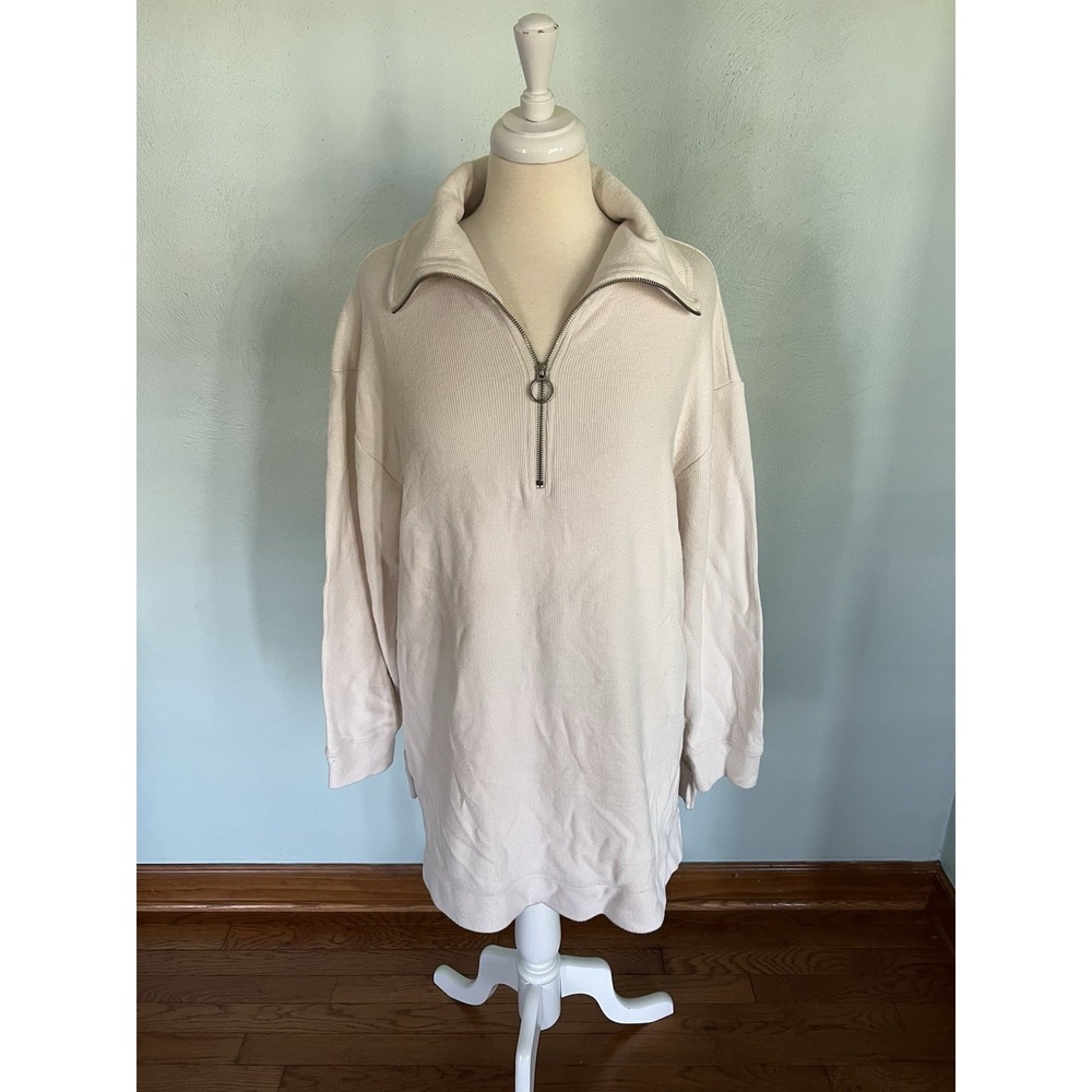 Ava & Viv‎ Partial Zip Closure Pullover Sweater Cozycore Sz X Layering Tunic